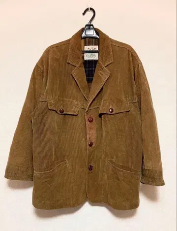 빈티지 커버올 코듀로이 헌팅 재킷