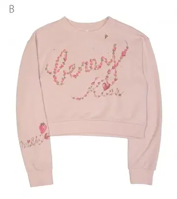 MILK Berry Kiss tops 트레이닝복 핑크