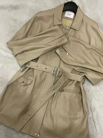 AMERI 에코 가죽 GENTLE FAKE LEATHER JACKET