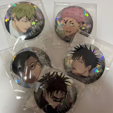 주술회전 젠인 나오야 캔뱃지 홀로그램 컴플리트 전원 컴프