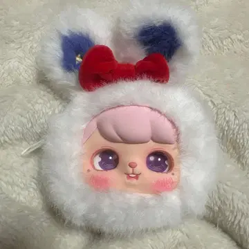 토끼 귀의 복슬복슬 키링