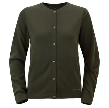 mont-bell 다크 그린 긴팔 가디건