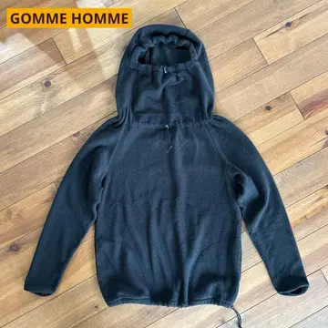 GOMME HOMME 플리스 후드 부착 드로스트 후드티