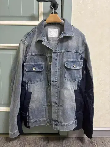 sacai 데님 자켓 블루