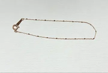 K10PG 팥 페탈 콤비 체인 팔찌 16.5cm 비금속