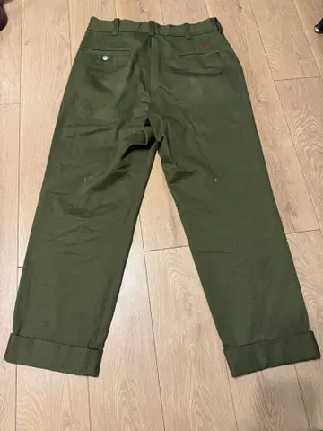 갱스터빌 올리브 그린 스트레이트 팬츠