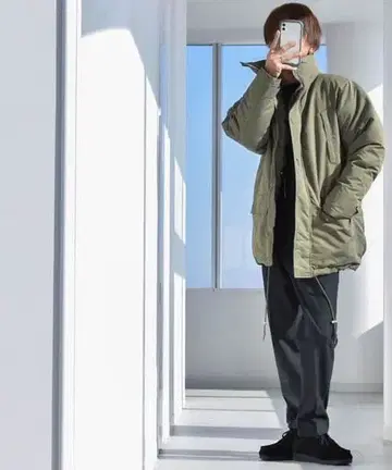 [ 미사용 ] 타스란 충전솜 밀리터리 자켓