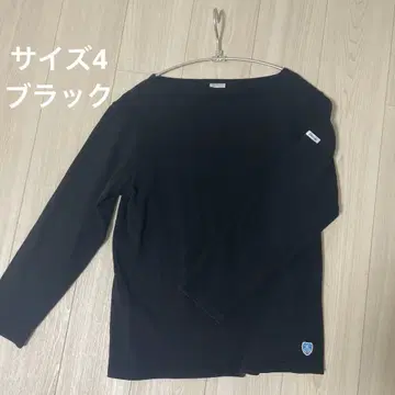 ORCIVAL 블랙 코튼 100% 긴팔 상의