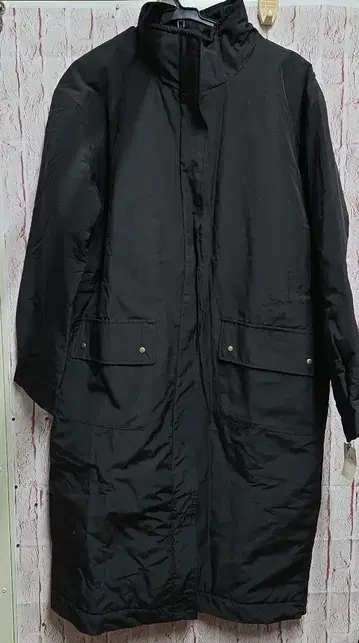 롱 방한 코트 블랙