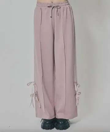 [레이디 아젤] 더블 리본 라인 이지 팬츠