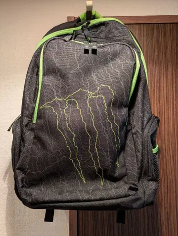 새상품 미사용품 단종 한정품 Monster 백팩 블랙/그린