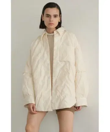 CLANE PADDED CRUMPLY SHIRT JACKET