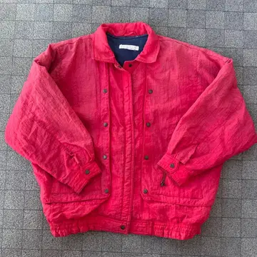 90s 자켓 짧은 기장 아메카지 레드