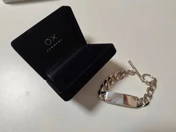 OX JEWELRy 하이엔드 플레이트 체인 팔찌