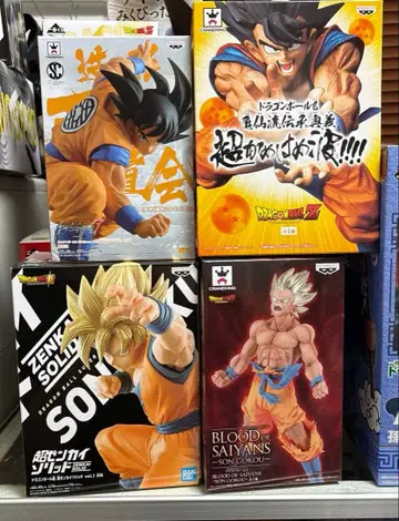 드래곤볼 피규어 묶음 판매 손오공 4체