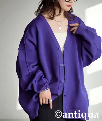 안티카 스펀지 니트 가디건 antiqua