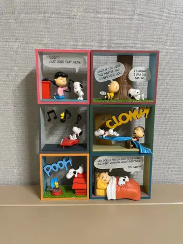 스누피 피규어 리멘트 세트