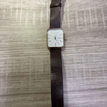 SKAGEN 스퀘어 손목시계 브라운