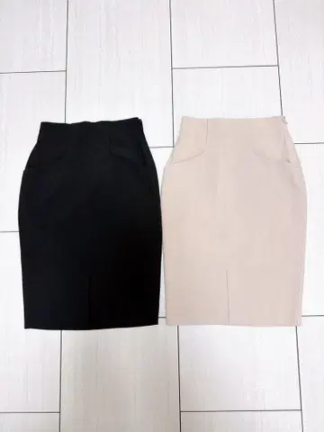 RESEXXY 슬릿 타이트 스커트 미니 스커트 2개 세트