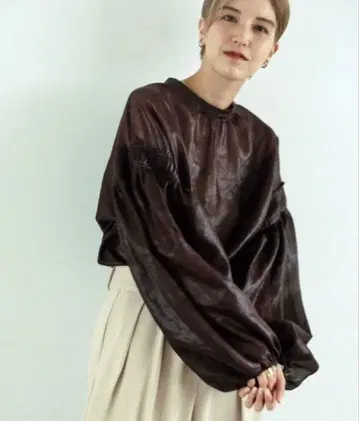 TODAYFUL 오간자 볼륨 블라우스 긴팔 블라우스