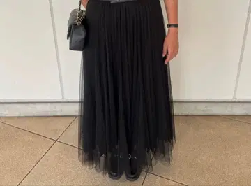 allureville 즉시 완판 튤 플리츠 스커트
