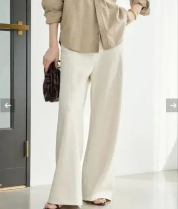 택 포함 새상품 Plage Bias Relax 팬츠 내추럴 A 38