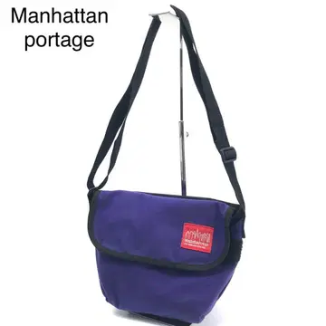 맨해튼 포티지 메신저 백 퍼플 숄더백
