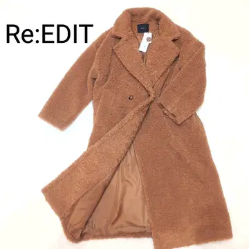 새상품 Re:EDIT 테디베어 코트 보아 자켓 브라운 택 포함 새상품