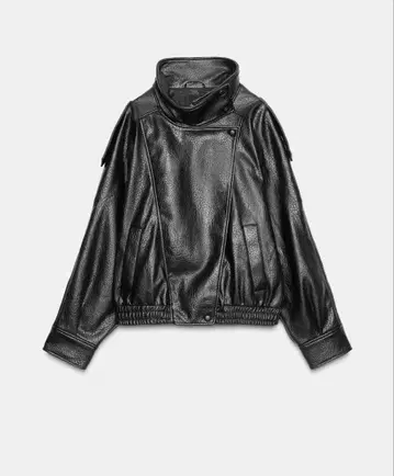 완판템 ZARA 페이크 가죽 자켓 미사용 새상품