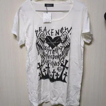 PEACE NOW 피스나우 반팔 티셔츠 화이트 M 사이즈