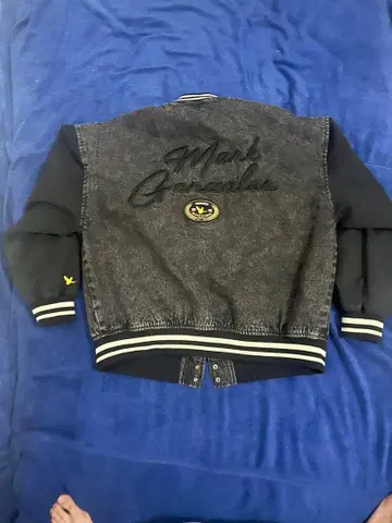 Mark Gonzales 바시티 자켓 M 블랙/데님