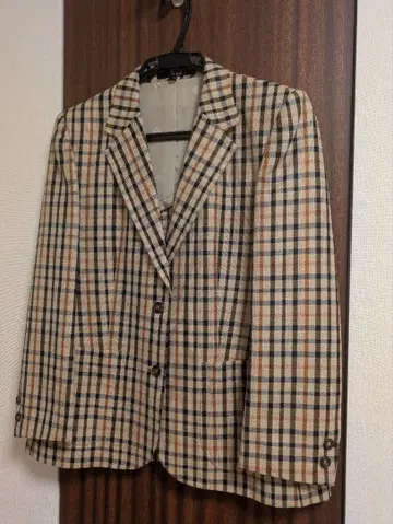 DAKS 체크 무늬 테일러드 자켓 D-HG-2