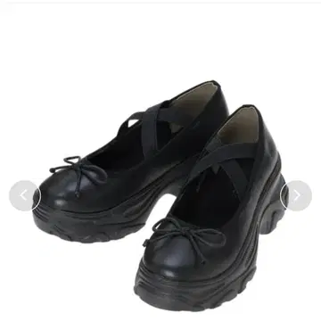 ehka sopo 발레 스니커즈 발레 슈즈 통굽 블랙 M 사이즈