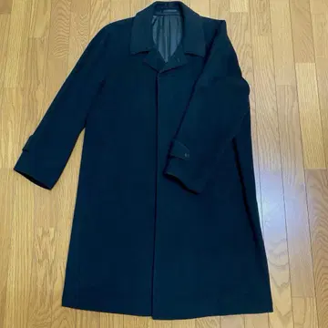 신사 롱 코트 블랙 캐시미어 30%