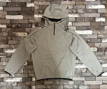 DESCENTE 그레이 후드 부착 후드티
