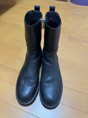 PARADIS COULEUR 천연 가죽 사이드 고어 부츠