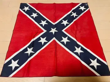 80s USA제 레벨 플래그 코튼 반다나 미국 빈티지