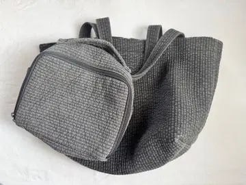 누비 마더스 백 기저귀 파우치 세트 차콜