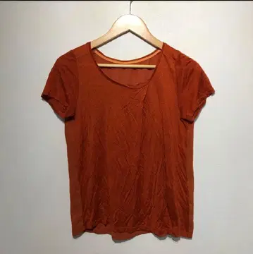 00s 빈티지 레드 반팔 티셔츠 레트로 아메카지