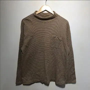 00s vintage 브라운 긴팔 T셔츠 스트릿 모드 내추럴