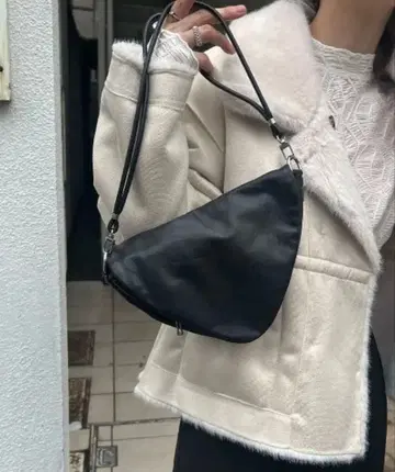 triangle real leather bag 'SIERRA'