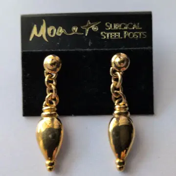 컨디션 최상 [ 빈티지 ] Monet 골드 흔들리는 귀걸이