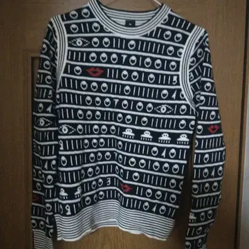 Paul Smith 기하학 패턴 긴팔 니트 스웨터