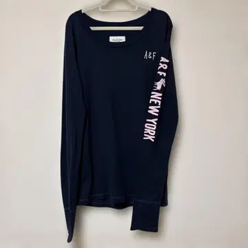 Abercrombie & Fitch 네이비 롱 슬리브 T셔츠 L