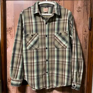 일본제 페니스 타운크라프트 Penneys 체크 무늬 플란넬 셔츠 M