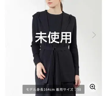 [아마카] 미사용 40% OFF 후디니 니트 베스트 블랙 네이비 완판