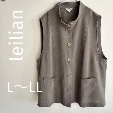 Leilian 13+ 사이즈 베스트 일본제 고급 그레이지 컬러