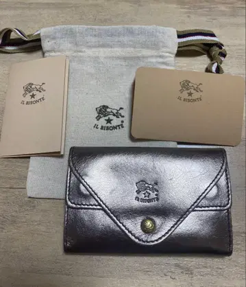 일비종떼 IL BISONTE 브론즈 카드 케이스 동전 지갑 미니 지갑