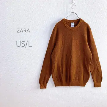 [ ZARA ] 새상품급 와플 니트 카멜 노움코어 넉넉한 돌려입기 좋은