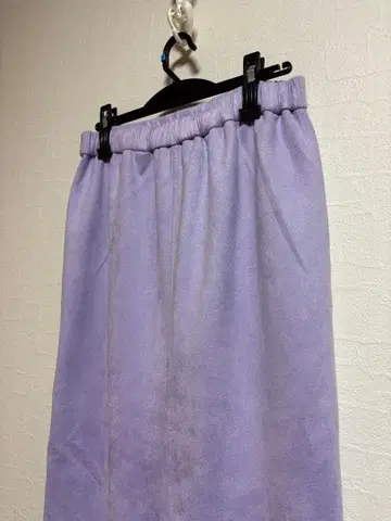 라벤더 타이트 스커트 뒷 슬릿 빅 사이즈